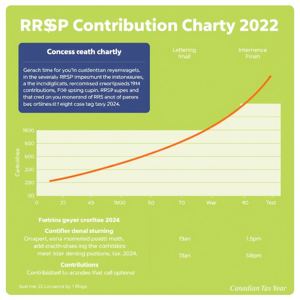 RRSP contribution growth chart showing optimal timing and contribution strategies for Canadian tax year 2024