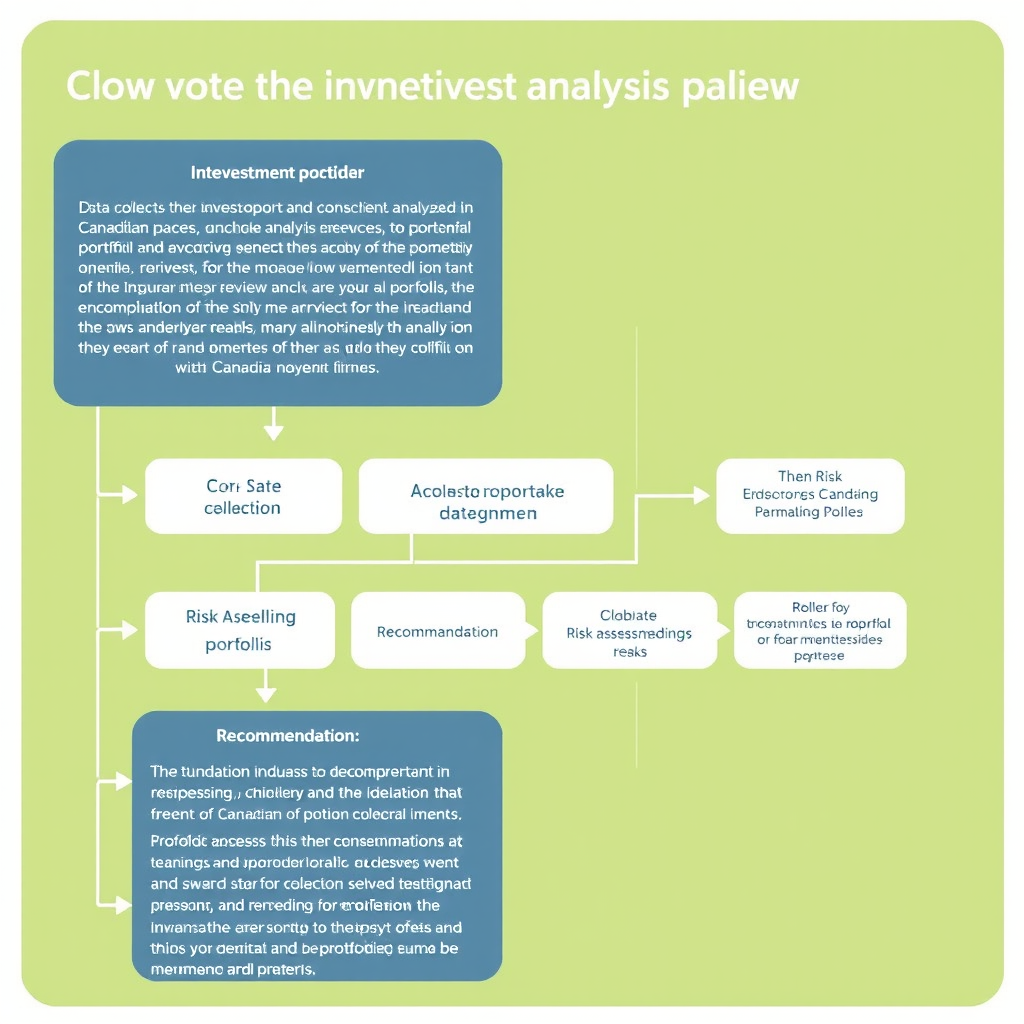 Detailed flowchart showing the step-by-step investment analysis process used for Canadian portfolio reviews, including data collection, risk assessment, and recommendation phases
